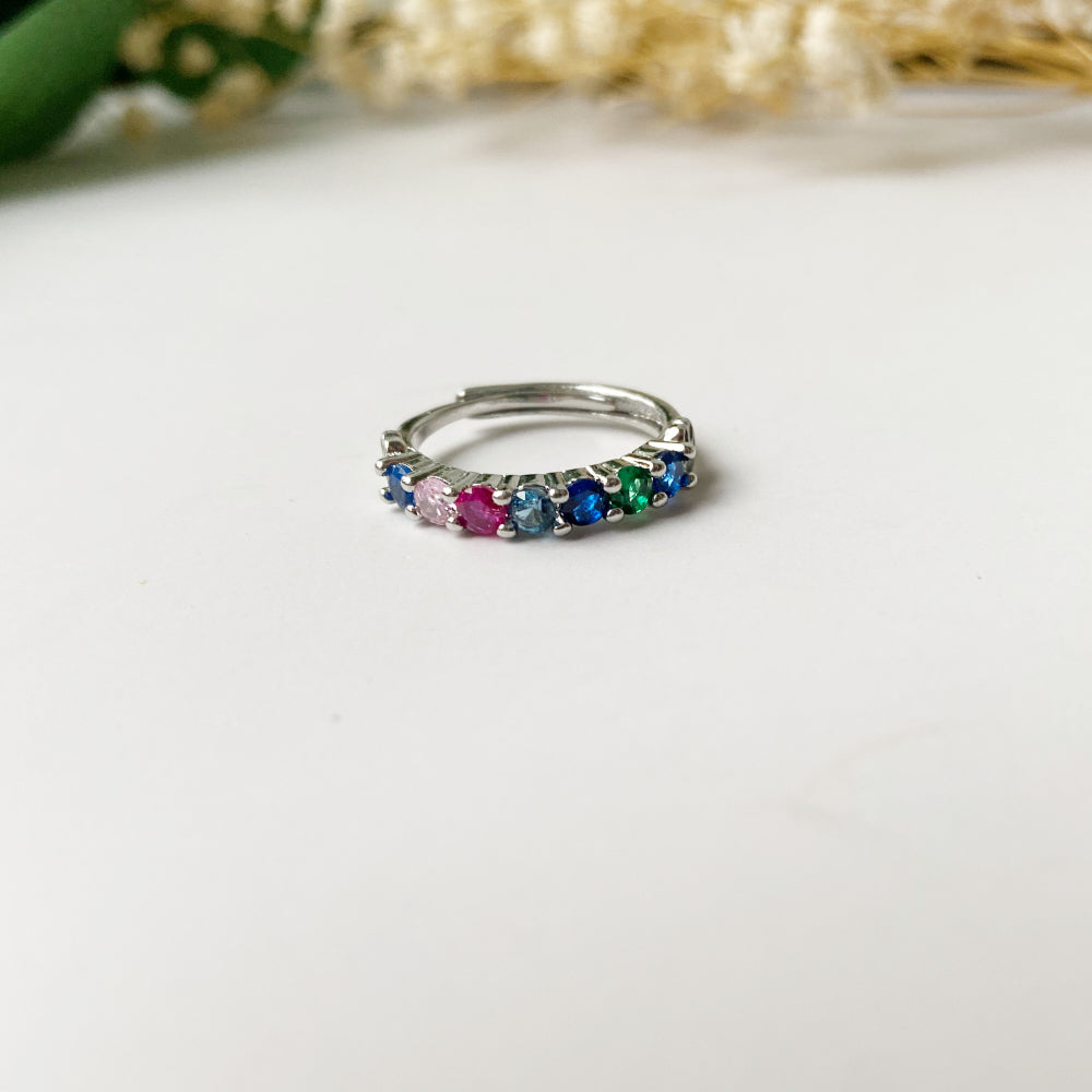 Adjustable Rainbow Bridge Memorial Ring – Stainless Steel