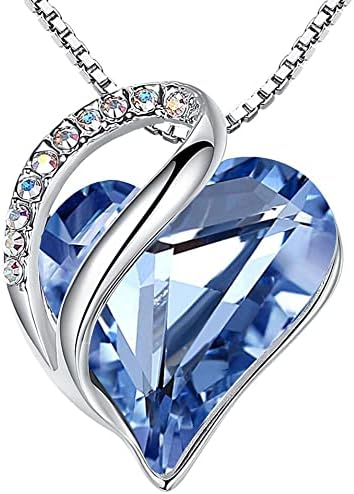 Infinity Love Heart Pendant Necklace with Birthstone Crystals – A Timeless Symbol of Love