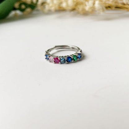 Adjustable Rainbow Bridge Memorial Ring – Stainless Steel