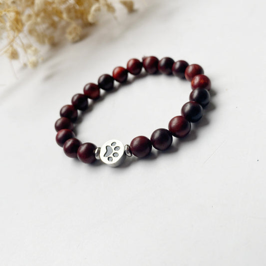 Handcrafted Sandalwood Paw Bracelet – A Natural Tribute to Your Furry Friend