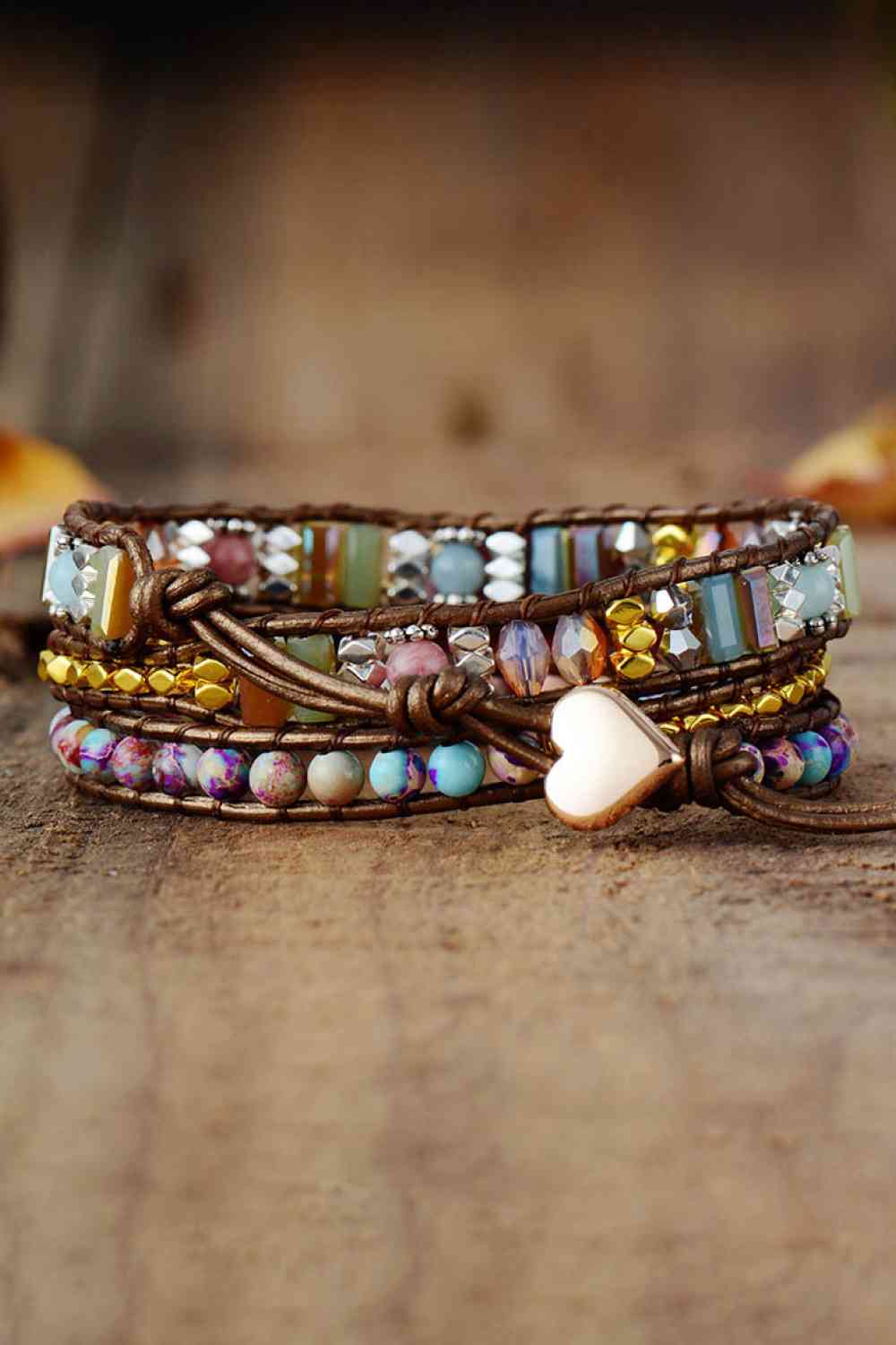 Handcrafted Bracelet with Natural Stone Beads