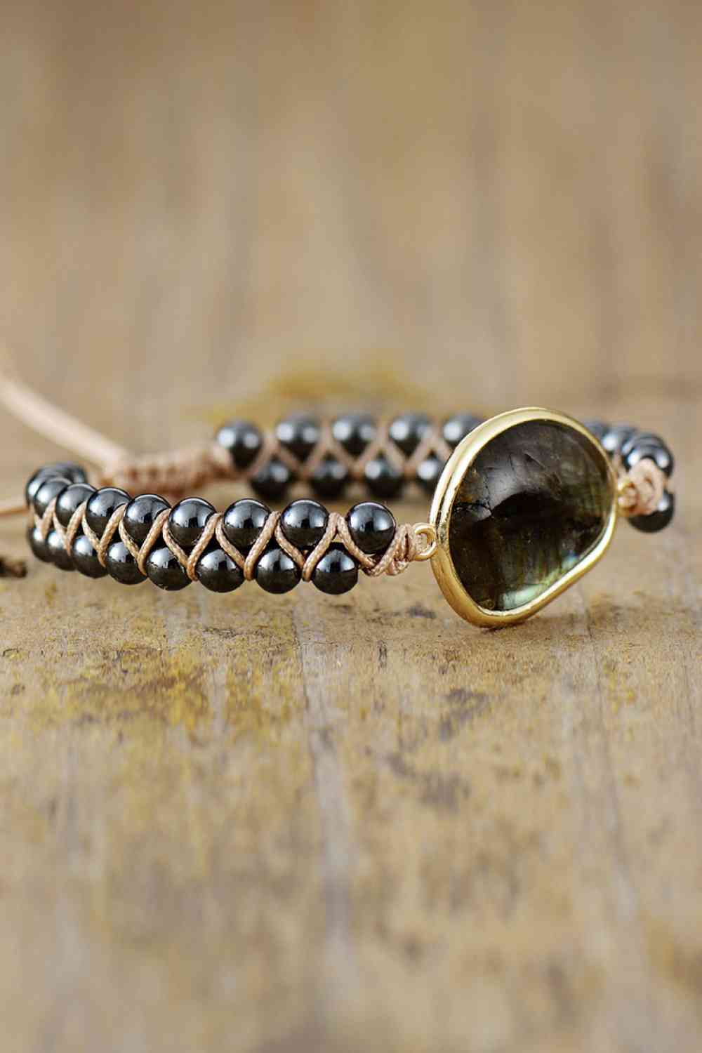 Bracelet with Natural Stone Beads