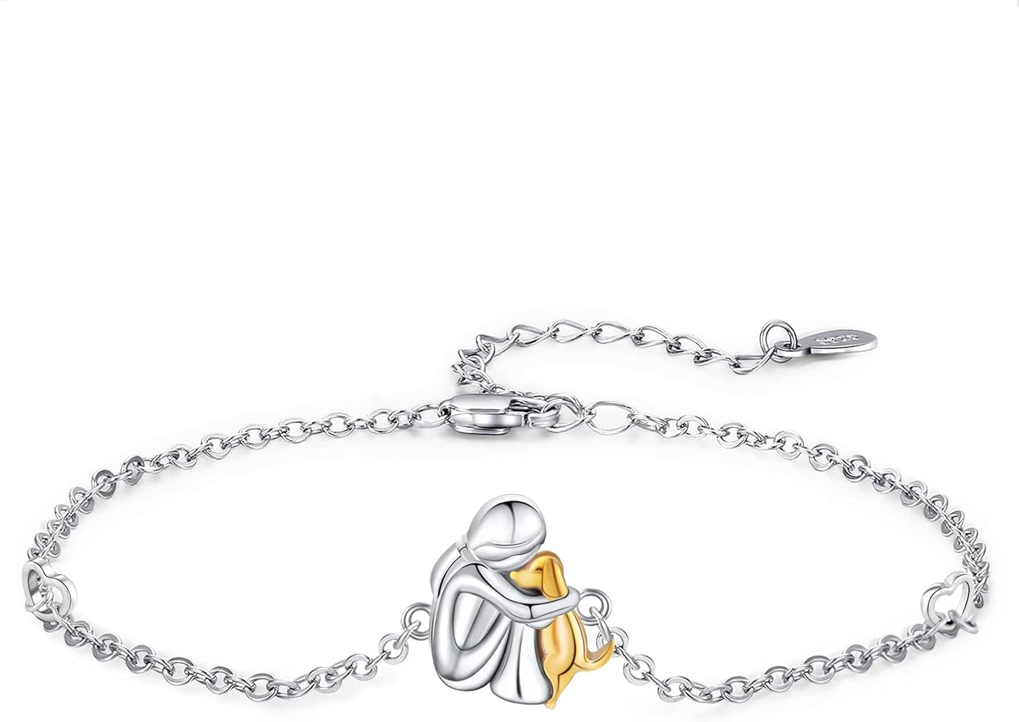 Adjustable Lucky Dog Charm Bracelet – Wearable as Bracelet or Anklet
