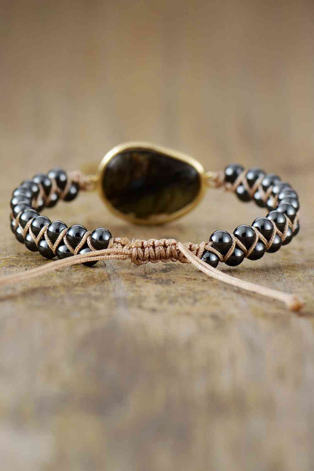 Bracelet with Natural Stone Beads