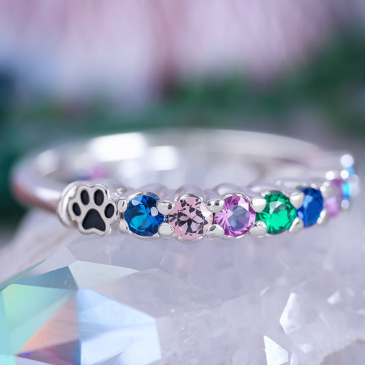 Adjustable Rainbow Bridge Memorial Ring – Stainless Steel